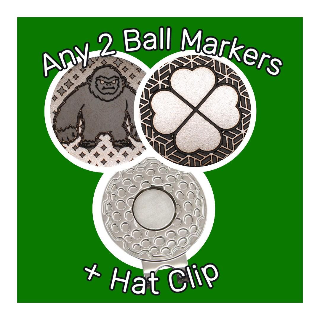 Magnetic Enamel Ball Markers with Hat Clip